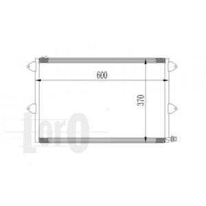 Loro 053-016-0003 Condensador de aire acondicionado para SEAT / VW
