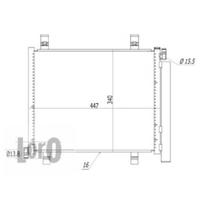 Loro 053-016-0009 Condenseur de climatisation pour VAG