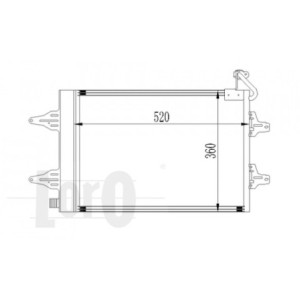 Loro 053-016-0015 Skraplacz klimatyzacji dla SEAT / SKODA / VW