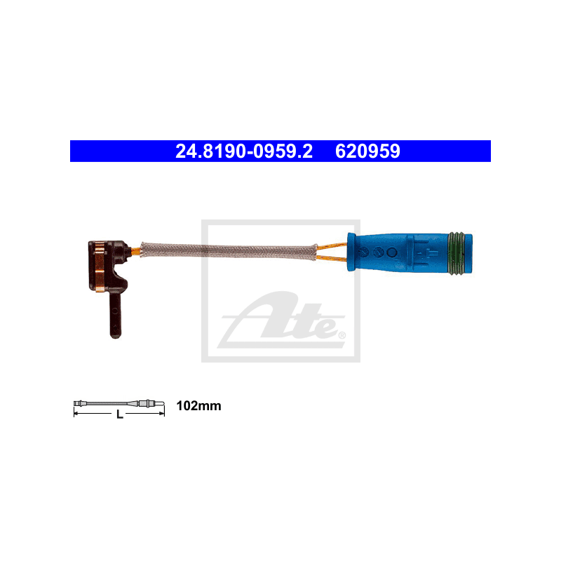 ATE 24.8190-0959.2 Brake Pad Wear Sensor for Mercedes S C SL E CLS