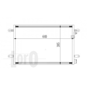 Loro 053-016-0026 Condensatore climatizzatore per AUDI