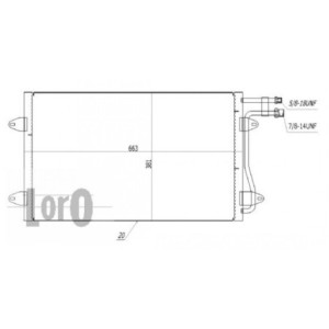 Loro 053-016-0031 Air conditioning condenser for VW