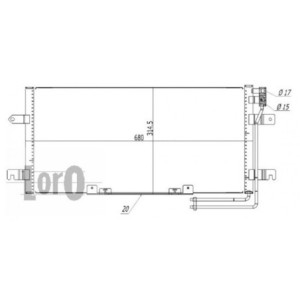 Loro 053-016-0032 Condenseur de climatisation pour VW