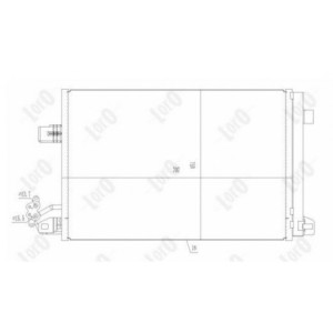 Loro 053-016-0034 Air conditioning condenser for VW