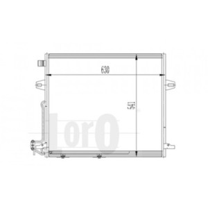 Loro 054-016-0008 Air conditioning condenser for MERCEDES-BENZ