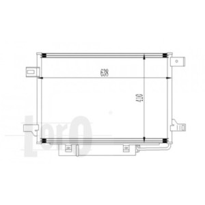 Loro 054-016-0017 Klimakondensator fur MERCEDES-BENZ