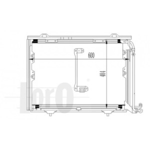 Loro 054-016-0023 Condensador de aire acondicionado para MERCEDES-BENZ