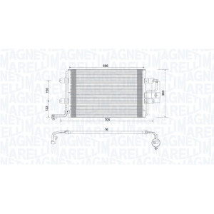 MAGNETI MARELLI 350203735000 Condensador de aire acondicionado