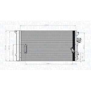 MAGNETI MARELLI 350203743000 Klimakondensator