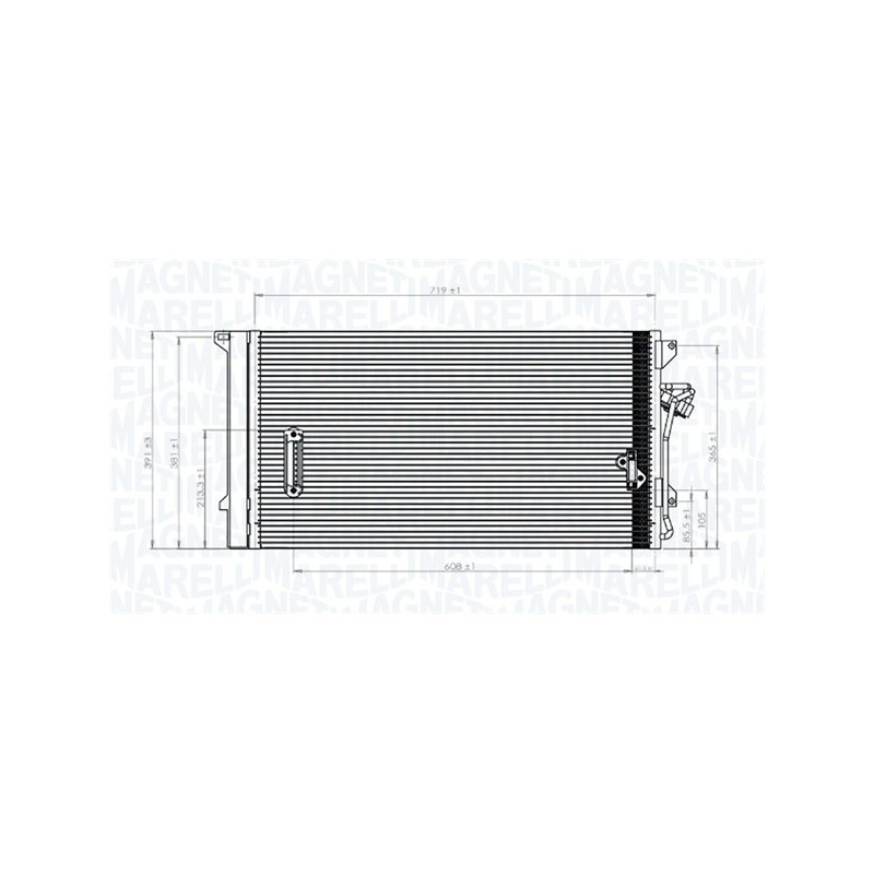 MAGNETI MARELLI 350203743000 Condensatore climatizzatore