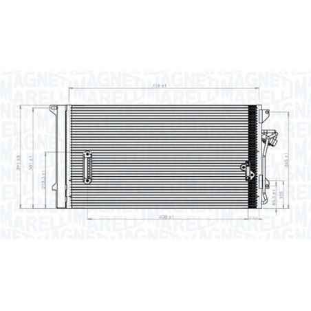 MAGNETI MARELLI 350203743000 Condenseur de climatisation