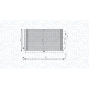 MAGNETI MARELLI 350203751000 Condenseur de climatisation