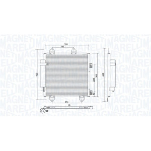 MAGNETI MARELLI 350203753000 Condensador de aire acondicionado