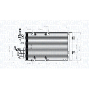 MAGNETI MARELLI 350203771000 Condensador de aire acondicionado
