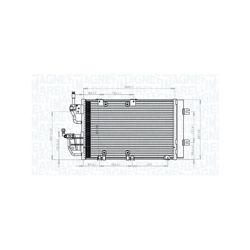 MAGNETI MARELLI 350203771000 Skraplacz klimatyzacji