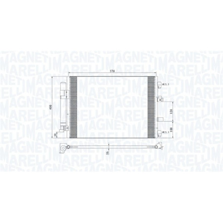 MAGNETI MARELLI 350203773000 Skraplacz klimatyzacji