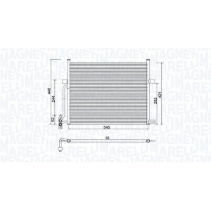 MAGNETI MARELLI 350203776000 Klimakondensator
