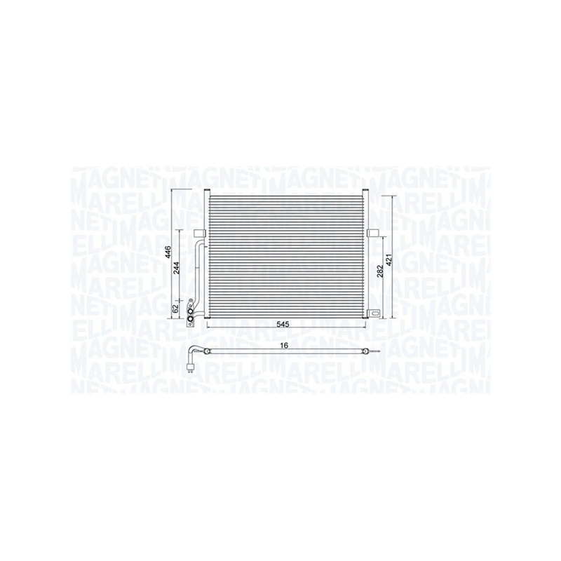 MAGNETI MARELLI 350203776000 Condensador de aire acondicionado