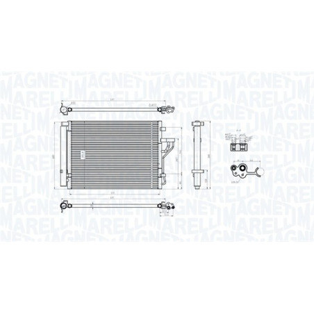 MAGNETI MARELLI 350203778000 Skraplacz klimatyzacji