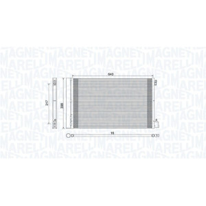 MAGNETI MARELLI 350203779000 Skraplacz klimatyzacji