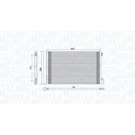 MAGNETI MARELLI 350203779000 Condensatore climatizzatore