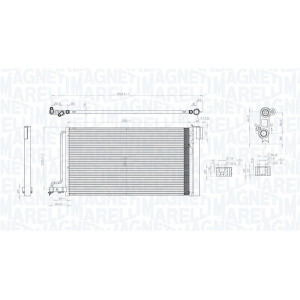 MAGNETI MARELLI 350203796000 Condensador de aire acondicionado