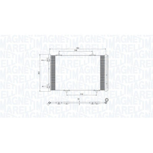 MAGNETI MARELLI 350203812000 Condenseur de climatisation