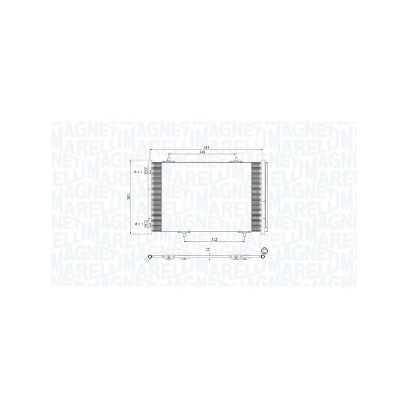 MAGNETI MARELLI 350203812000 Klimakondensator