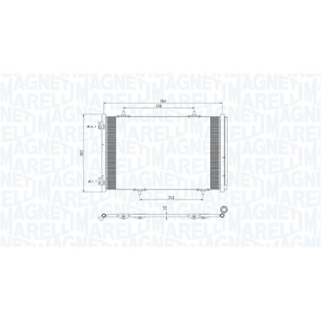 MAGNETI MARELLI 350203812000 Condenseur de climatisation