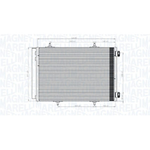 MAGNETI MARELLI 350203822000 Air conditioning condenser