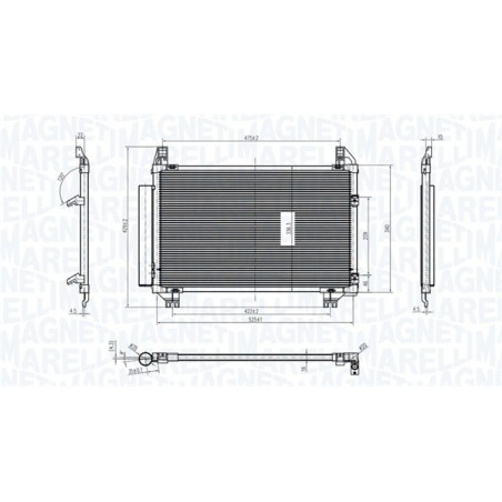 MAGNETI MARELLI 350203837000 Condensatore climatizzatore