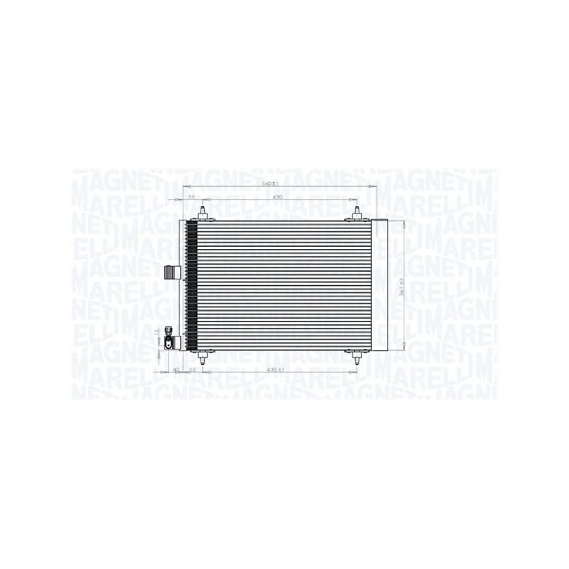 MAGNETI MARELLI 350203839000 Condensatore climatizzatore
