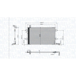 MAGNETI MARELLI 350203840000 Klimakondensator