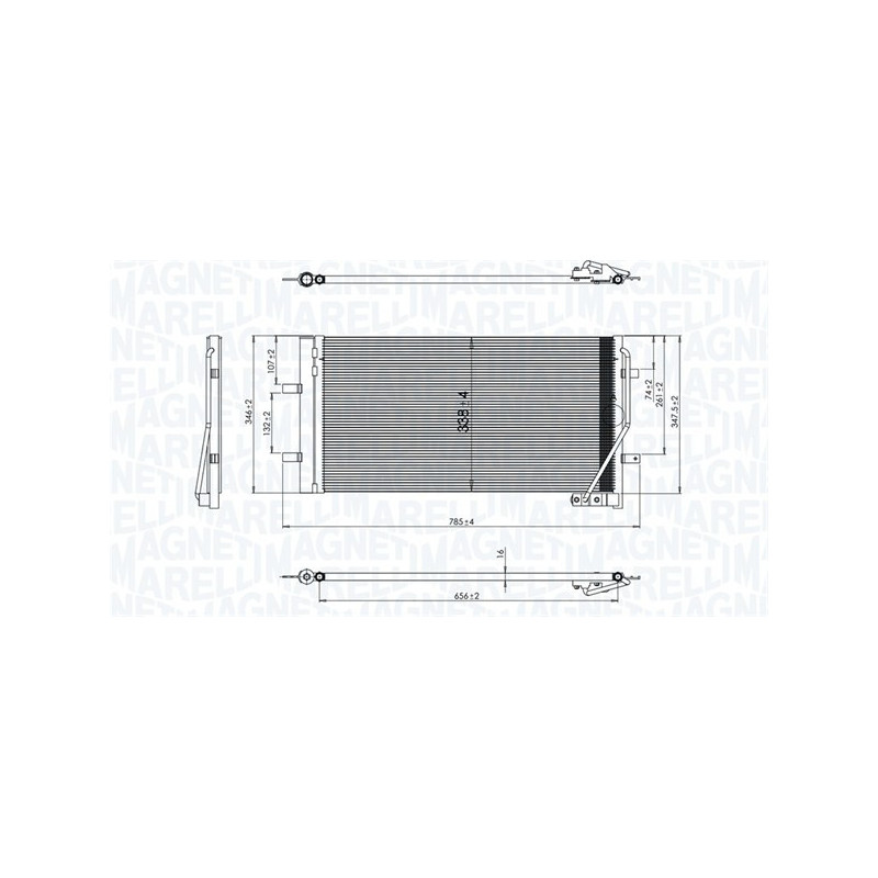 MAGNETI MARELLI 350203842000 Skraplacz klimatyzacji