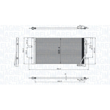 MAGNETI MARELLI 350203842000 Skraplacz klimatyzacji
