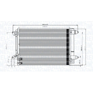 MAGNETI MARELLI 350203845000 Air conditioning condenser
