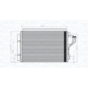 MAGNETI MARELLI 350203851000 Air conditioning condenser