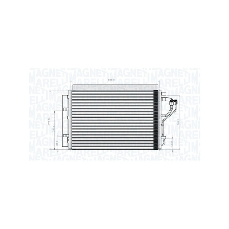 MAGNETI MARELLI 350203851000 Skraplacz klimatyzacji