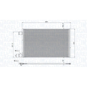 MAGNETI MARELLI 350203860000 Klimakondensator