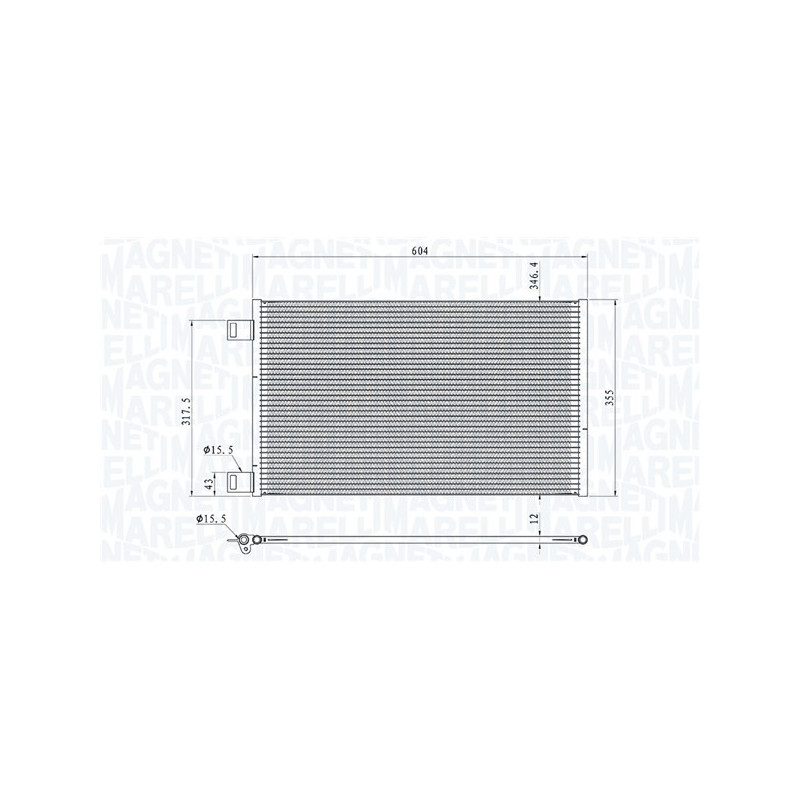 MAGNETI MARELLI 350203860000 Air conditioning condenser