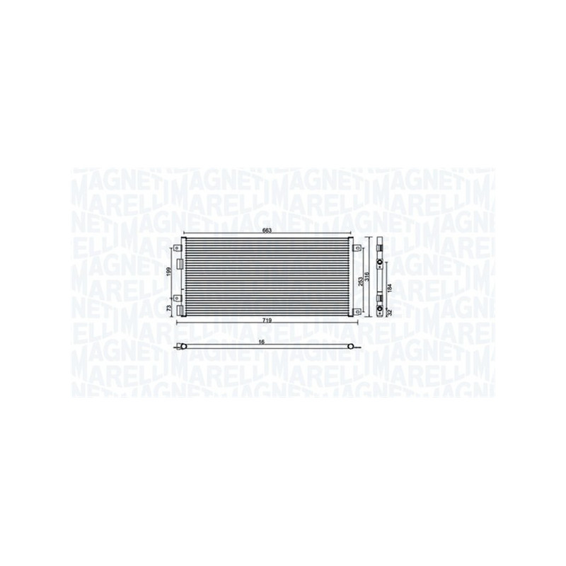 MAGNETI MARELLI 350203887000 Skraplacz klimatyzacji