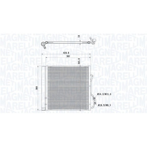 MAGNETI MARELLI 350203921000 Klimakondensator