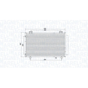 MAGNETI MARELLI 350203925000 Condensador de aire acondicionado