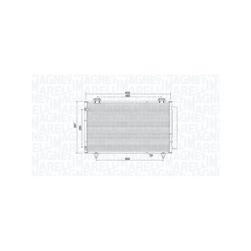 MAGNETI MARELLI 350203925000 Skraplacz klimatyzacji