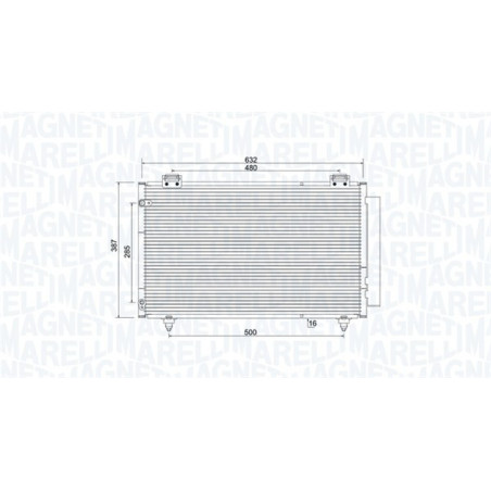 MAGNETI MARELLI 350203925000 Condensatore climatizzatore