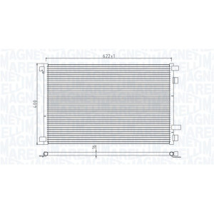 MAGNETI MARELLI 350203932000 Klimakondensator