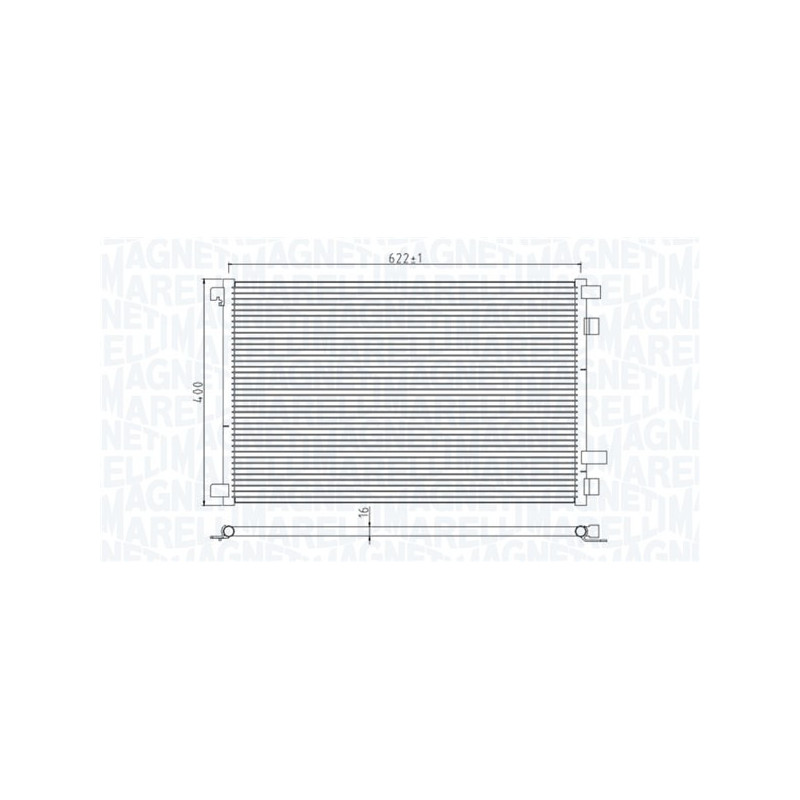 MAGNETI MARELLI 350203932000 Condensatore climatizzatore