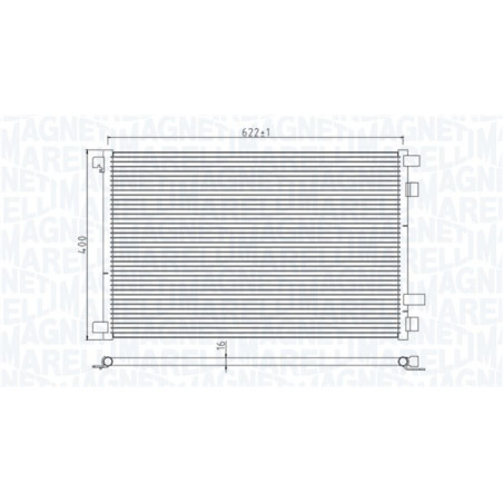MAGNETI MARELLI 350203932000 Condensador de aire acondicionado