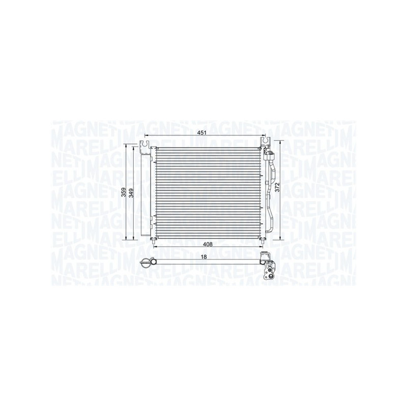 MAGNETI MARELLI 350203952000 Klimakondensator