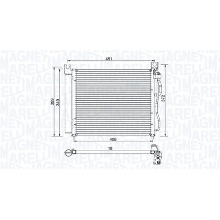 MAGNETI MARELLI 350203952000 Air conditioning condenser